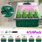 Seedling Starter Trays with Humidity Domes Lid Germination Greenhouse Propagator