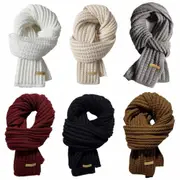 Winter Thick Knit Ribbed Scarf Long Scarf Thick Knit Wrapped Thick Warm Scarf Blind Box