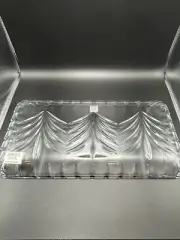 Vintage Marquis Waterford Crystal Christmas Tree Serving Tray Dish 1992 NIB