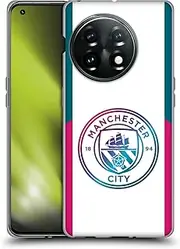 Head Case Designs Officially Licensed Manchester City Man City FC Away 2021/22 Badge Kit Soft Gel Case Compatible with OnePlus 11 5G