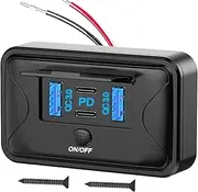 Car Charger, Fast Charging Socket, Multiport Power Outlet for Rapid Charging, Compact & Portable Auto Accessory, Versatile Travel Adapter for Phones & Gadgets, 30W–49W