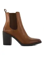 [Dune London] Promising Heeled Ankle Boot in Tan