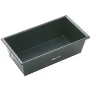 Mastercraft 21x11cm Heavy Base Non-Stick Box Sided Loaf/Bread Pan - Black