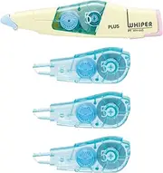Plus Correction Tape Whiter PT Main Unit 0.2 inch (5 mm) 1 Piece Replacement Tape 0.2 inch (5 mm) 3 Pieces Pale Yellow