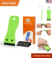 Multi-functional Mini Plastic Razor Scraper with 10 Blades for Smooth Removal