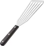 Fish Spatula Stainless Steel Slotted Turner with Sloped Head Design for Flipping