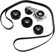 90K-38274A Complete Serpentine Belt Drive Component Kit Compatible with Ford F150 F250 F350 Explorer Lobo Expedition Lincoln 2005-2014