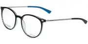Jaguar 6835 With Clip-On 3100 Men's Glasses Blue Size 53 - Private Health Rebate - Blue Light Block Available