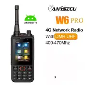 Anysecu 4G W6PRO Network Radio DMR UHF 400-470Mhz Android 10 Zello/Real PTT