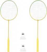Mookie Activo 2 Player Badminton Set, Perfect Starter Kit for Kids, Fun Outdoor Family Game, 2 Rackets and 2 Shuttlecocks, Ideal for Beginners, Suitable for Ages 3+