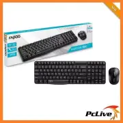 Rapoo X1800S 2.4GHz Wireless Keyboard Mouse Combo Optical Slim Spill-resistant