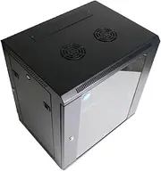 HCC 12RU 19 Inch 450mm Deep Wall Mount Cabinet Server Rack Data Network Comms 12U 19”, Black (RW-12R-450)