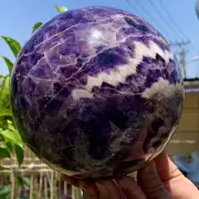 7.96LB Natural beautiful Dream Amethyst Quartz Crystal Sphere Ball Healing