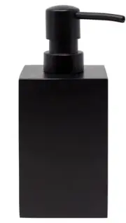 Matte Black Soap Dispenser for Bathroom, 15oz Square Rustproof Liquid Hand Di...