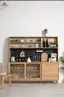 Buffet Sideboard Cupboard Cabinet w/ FIKA Buffet Wine Bar Kitchen Cabinet