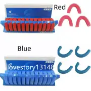 12Pcs/box Dental New Lab Occlusal Rims Preformed Casting Bite Block Wax Red/Blue