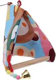 ibasenice Bird Swing Perch Parrot Standing Rack for Lovebirds Similar Birds Fun Swing to Reduce Boredom Enhance Skills