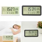 Compact Indoor Digital Alarm Clock Desktop Thermometer Hygrometer Calendar