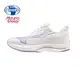 Mizuno 美津濃 女款 路跑鞋 WAVE REBELLION SONIC 一般型 寬楦-白紫- J1GD239722