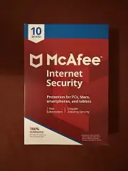 McAfee Total Protection 2024 10 Device 1 Year Antivirus Security