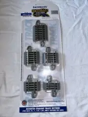 Bachmann New Item 44592 Ast. Straight Track Sections 2 Of Each In Pkg.
