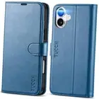 Wallet Case for iPhone 16 Plus, Magnetic PU Leather Stand Flip Light Blue