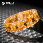 【頂級鈦晶花手排】滿絲 金磚 太陽花 板鈦 散片 招財 事業 貴人 膽識 避邪