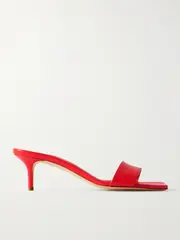 [Aeyde] Aeyde - Ilvy Leather Mules - Red - IT38 IT 38 Red