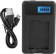 Camera Battery Charger,NP-FW50 Portable Camera Battery LCD Single Charger for NP-FW50 Battery, Alpha A6000 A6300 A6500 A7r A7