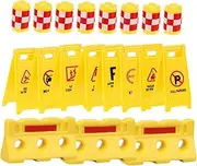 NAMOARLY 19pcs Boys and Girls Play Traffic Sign Set Road Cones Street Signs for Early Learning Fun