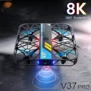 V37 Pro Mini Drone 8K HD WiFi FPV Remote Control Pocket Quadcopter