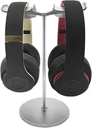 Headset Display Rack - Sturdy Metal Headset Stand, Headset Holder Stand's | Headset's Display Rack, Non-Slip Stable Bracket, Headphones Organizer, Sleek Design For Office & Home