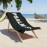 PSALM 91 Bible Verse Beach Towel