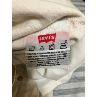 Levi’s 經典501 米白色 牛仔褲