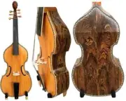 Mexico rosewood inlay shell 6 string 27"viola da gamba,Professional concert play