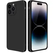 MCC iPhone 15 Pro Max Soft Liquid Silicone Shockproof Case Cover Apple ProMax [Black]