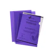 30pc Marbig PP Ultra Letter File A4 Document Paper/Stationery Folder Purple