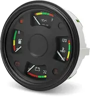 Car Digital Speedometer Gauge Water Temperature Gauge Voltmeter 4 in 1 Car Gauge Multifunctional Meter Panel with Warning Indicator Boost Gauge