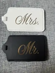 Mr And Mrs Luggage Tag Bride And Groom, Couples Vacation, Honeymoon, Bridal Gift
