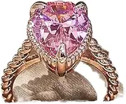 Bicheng Fashion Jewelry Teardrop Shaped Cubic Zirconia Rings Popular Oval Crystal Imitation Gemstone Rings for Women's Singles Halo Commitment Wedding Engagement Rings