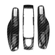 Carbon Fiber Style Car Key Trim Cover Set for Porsche Cayman/Macan/Boxster (3pcs)