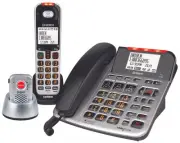 Uniden SSE47 + 1P - Sight & Sound Enhanced Corded and Cordless Digital Phone