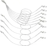 24pcs Fishing Wires Pin Anti-wear Anti-bite Sea Fishing Lines Rotating Leaders for Perch Pike