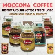 MOCCONA Instant Coffee Freeze Dried Ground Medium or Dark Roast 200g up to 1KG
