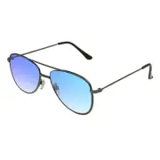 Panama Jack Matte Gunmetal Aviator Sunglasses, 100% UVA-UVB Lens Protection,