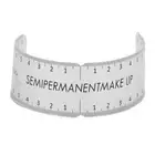 Eyebrow Stencil Ruler Accurate Eyebrow Template Measuring Ruler Reusable DIY EOM
