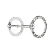 Weaver Leather 5in Floral w/Black Snaffle Bit