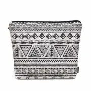 Makeup Bags Makeup Organizer, Navajo Style Geometric 9 x 7.1 inch African Aztec