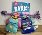 HARD TO FIND Bark Box Lambercrombie Fetch America Beagle Tee Dog Tug Squeak Toy
