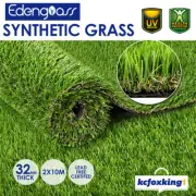 2x10M Artificial Grass Synthetic Turf Plastic Plant Fake Lawn Garden Flooring